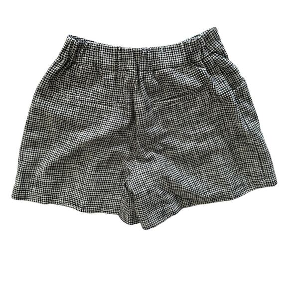 Ruby Tuesday women’s black white tweed houndstooth high waisted shorts size 2 - Picture 2 of 5